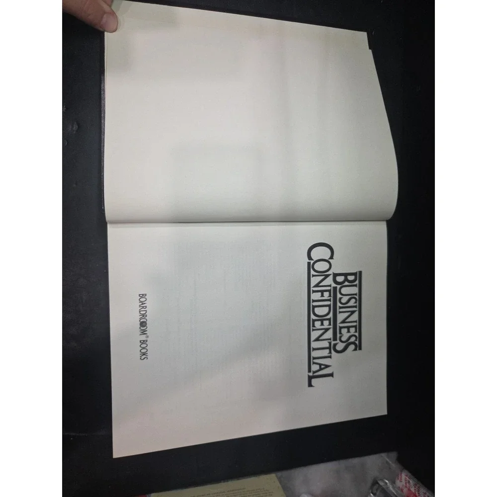 Business Confidential by Boardroom Books, Business Strategy Finance Book, Binder
